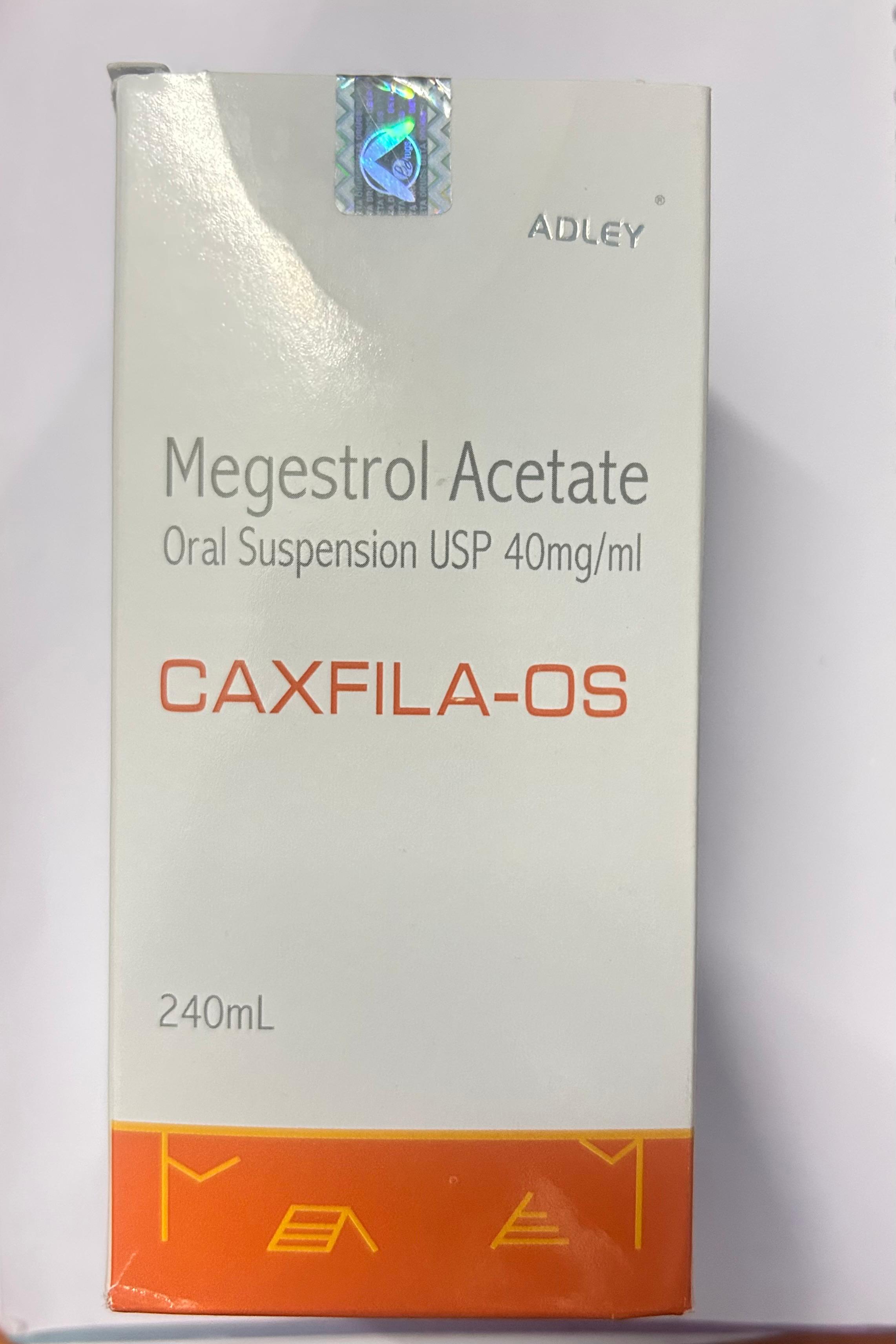 Caxfila OS Oral Suspension, It is used to treat various cancers, particularly endometrial and breast cancer.