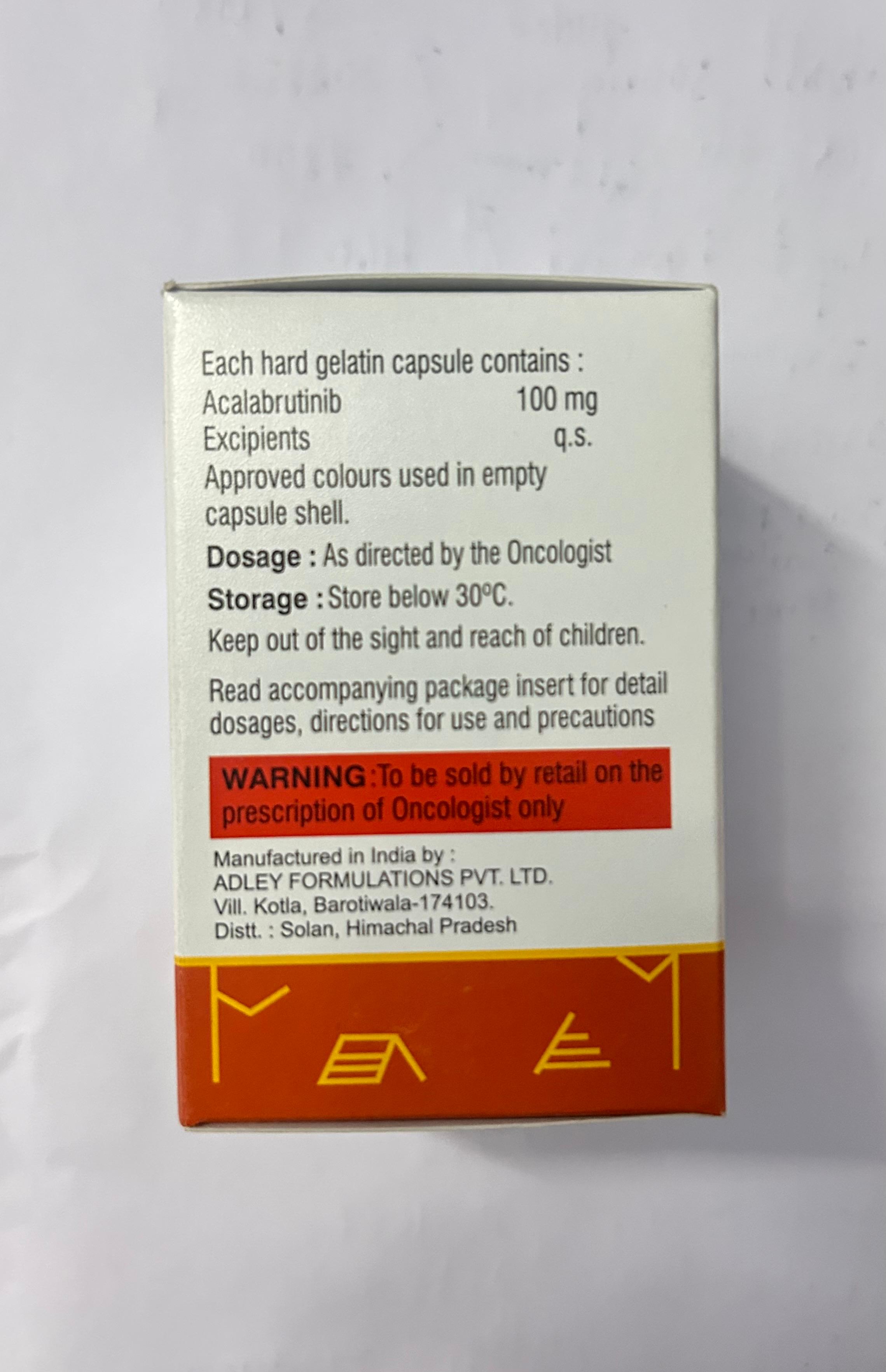 Betatinib 100mg capsule, it is mainly used for the treatment of blood cancer.