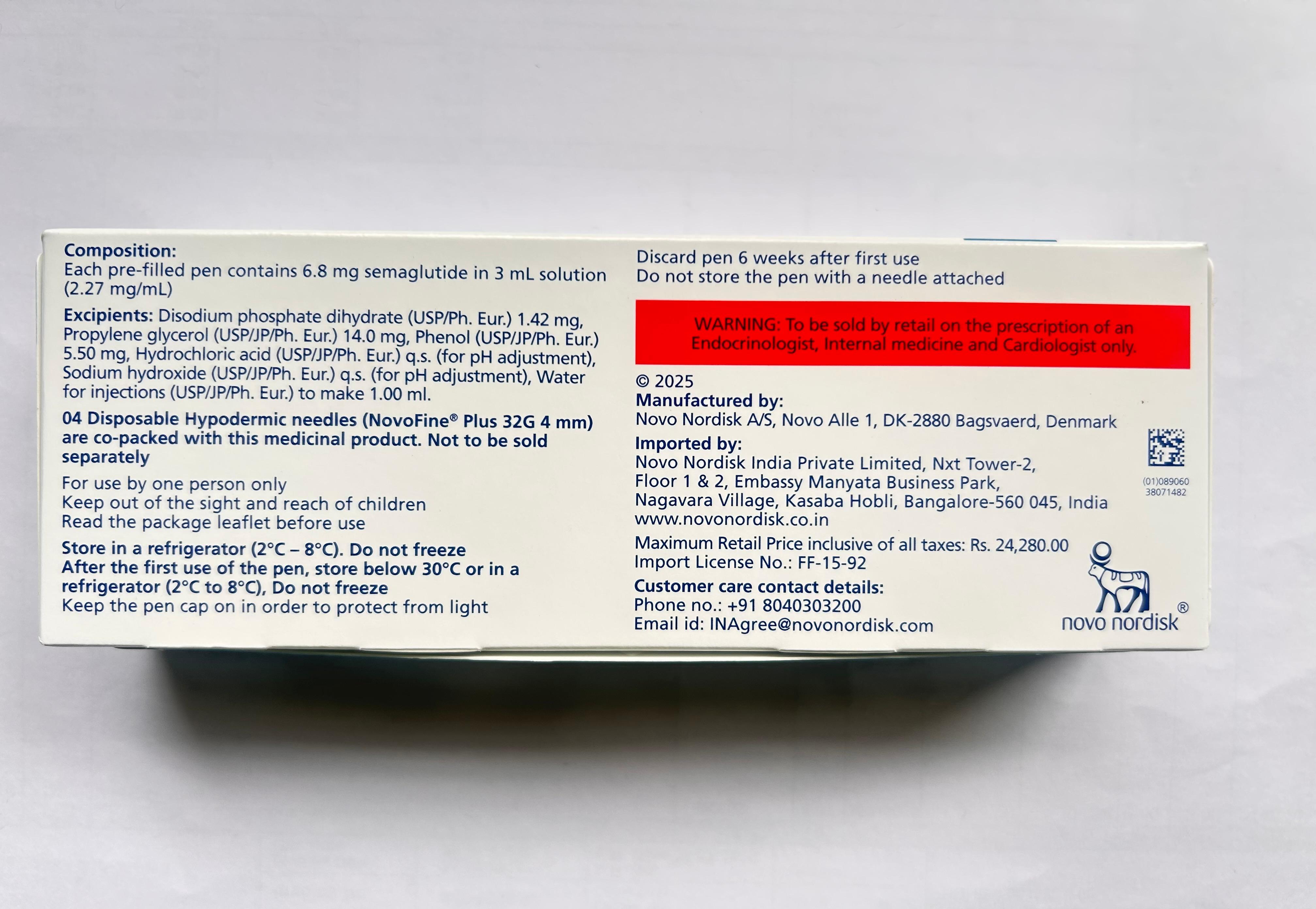 Wegovy 1.7mg Injection is used to manage type 2 diabetes mellitus.