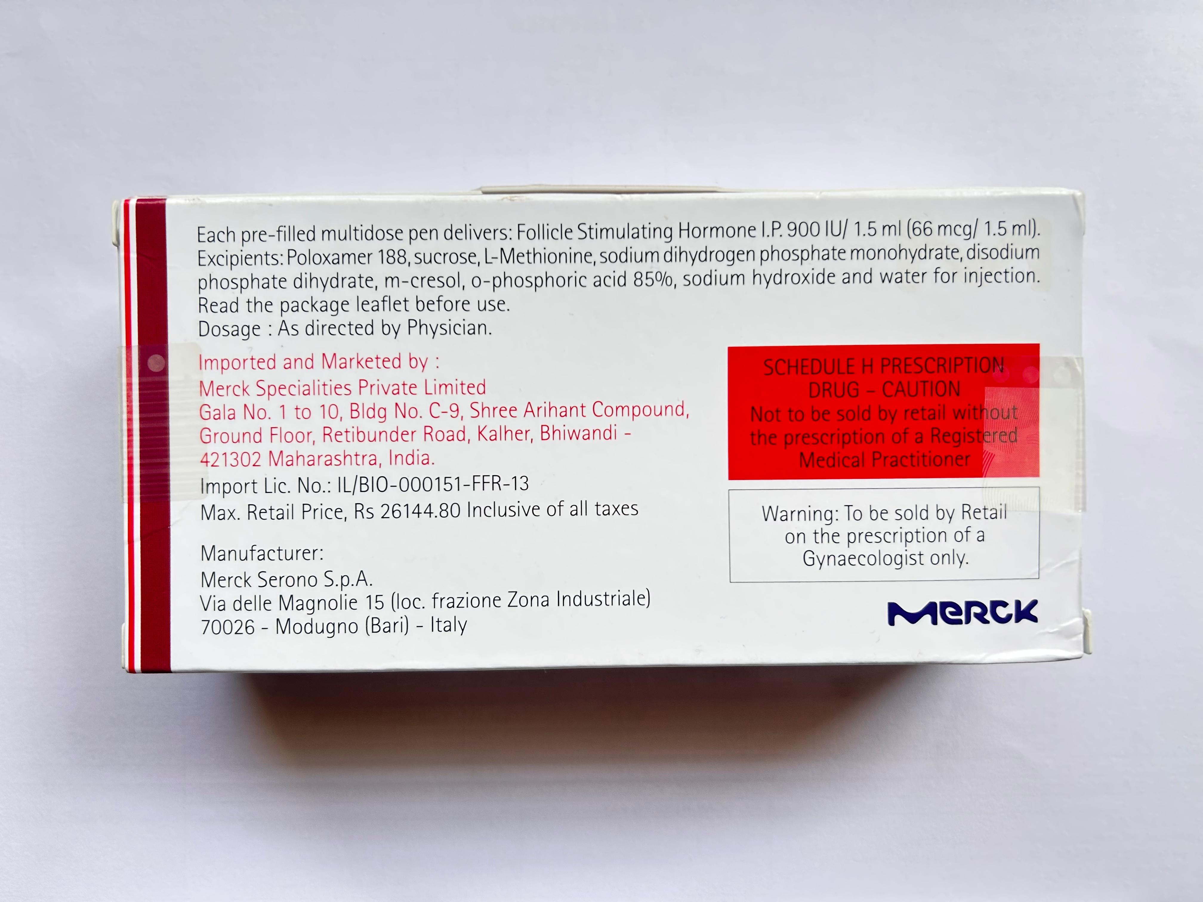 Gonal-F 900 IU Injection is a recombinant form of human follicle-stimulating hormone