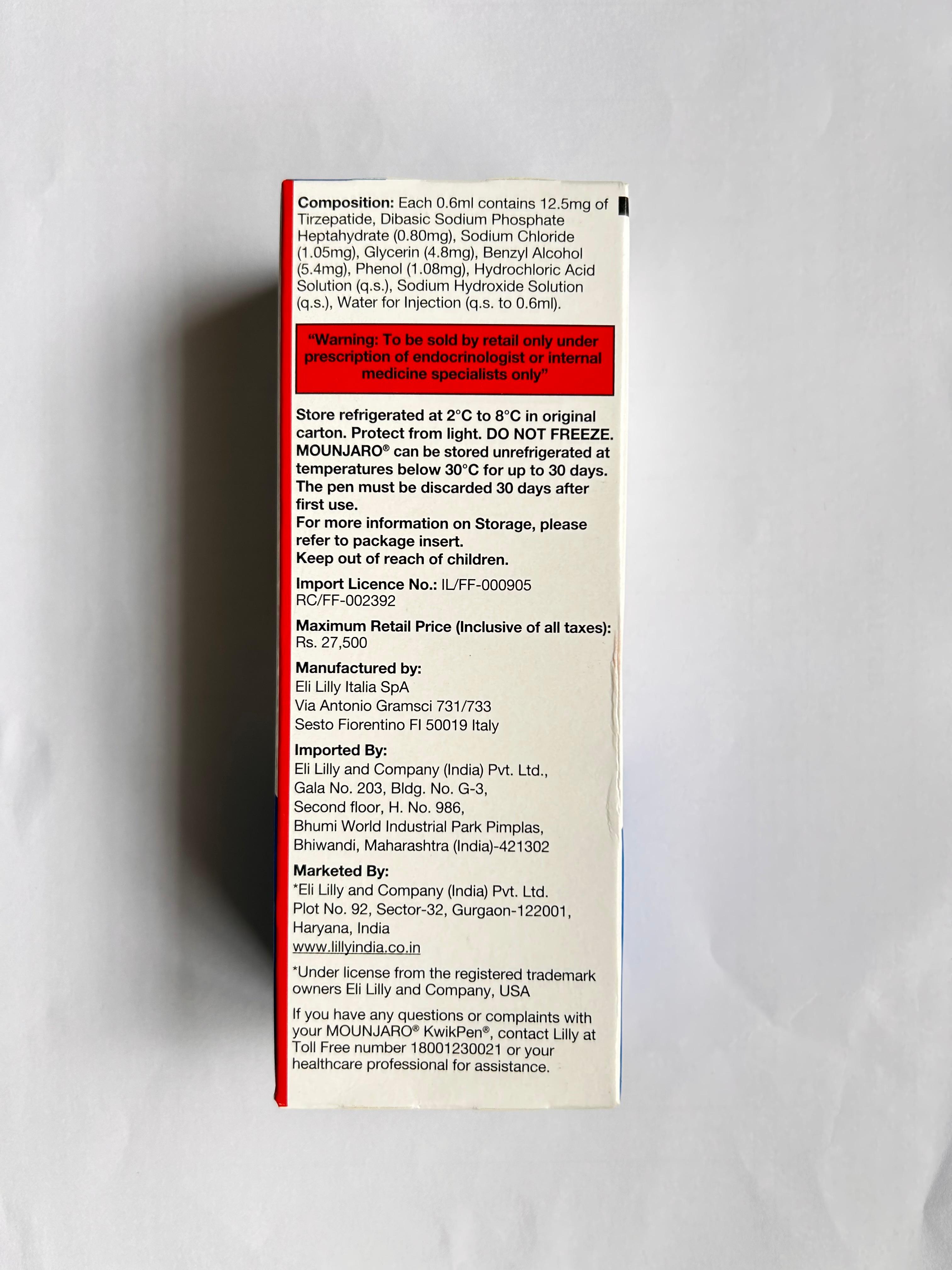 Mounjaro 12.5mg KwikPen is a dual GIP and GLP-1 receptor agonist used for type 2 diabetes management.