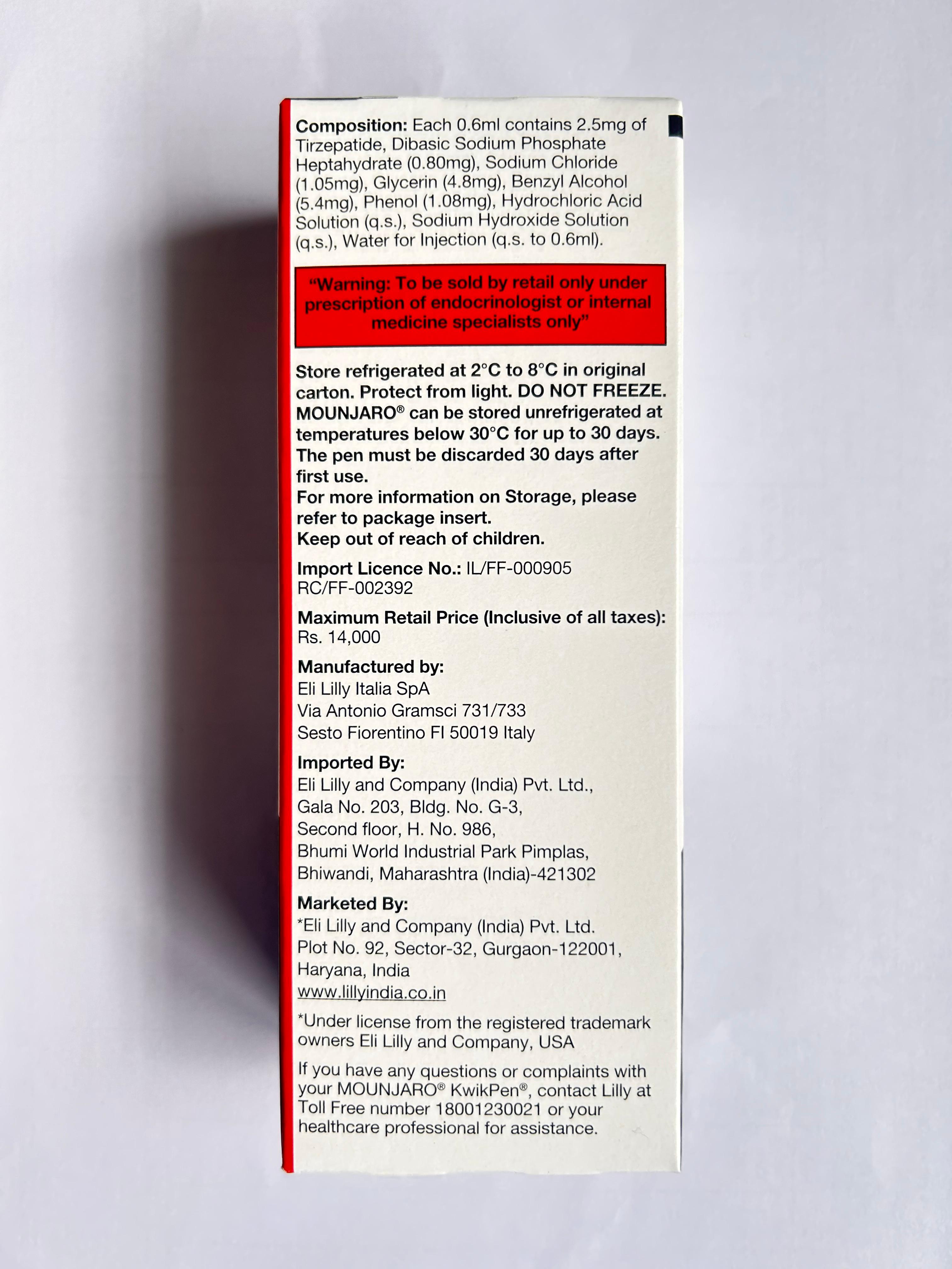 Mounjaro 2.5mg KwikPen  is a dual GIP and GLP-1 receptor agonist used for type 2 diabetes management.