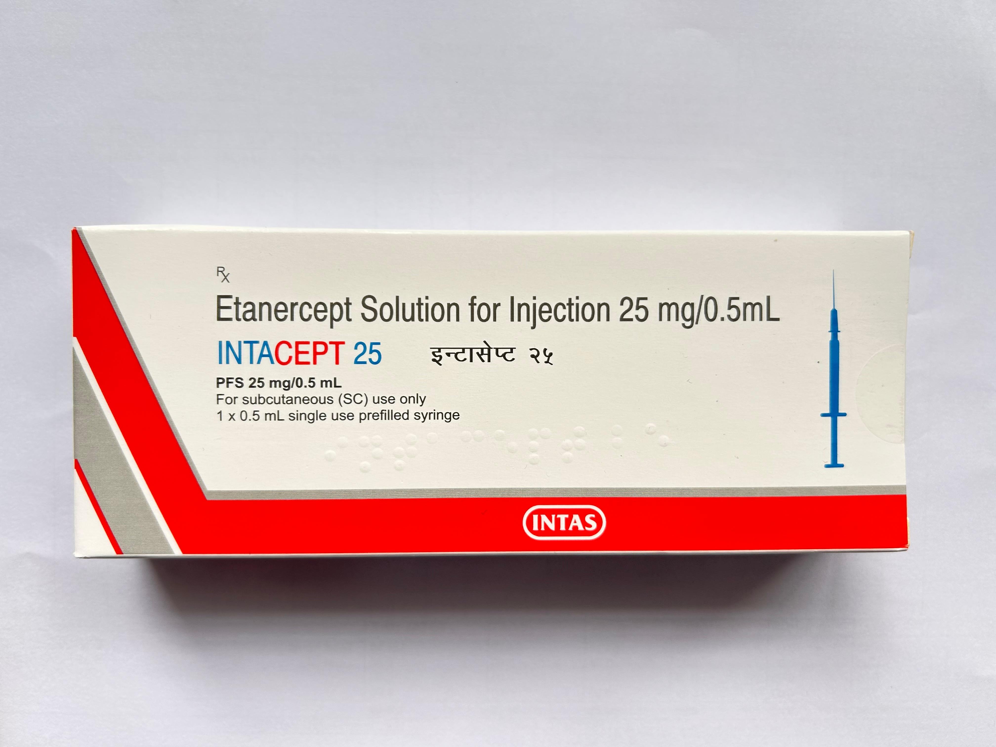 Intacept 25mg Injection is used in the treatment of autoimmune diseases.