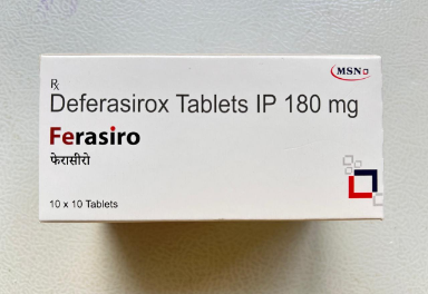 Ferasiro 180mg Tablet is used to treat thalassemia, sickle cell anemia.